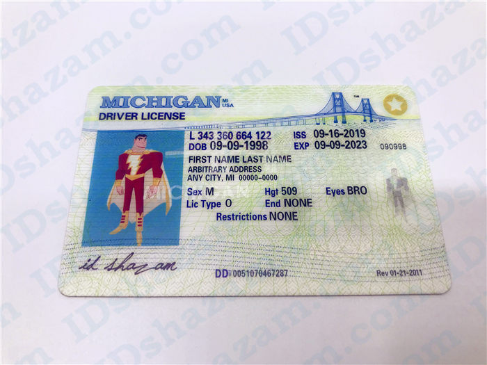 Michigan ID | Michigan State ID Card | Fake Id Maker - IDshazam.com